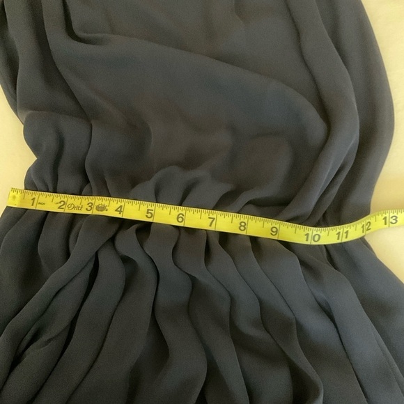 Alice + Olivia Silk Sleeveless Midi Dress Keyhole Back in Navy Size S/P - Picture 11 of 14